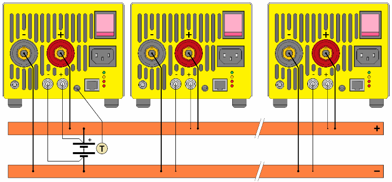 battery testers parallel connection